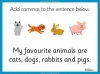 Commas for Writing Lists - Years 3 and 4 Teaching Resources (slide 5/18)